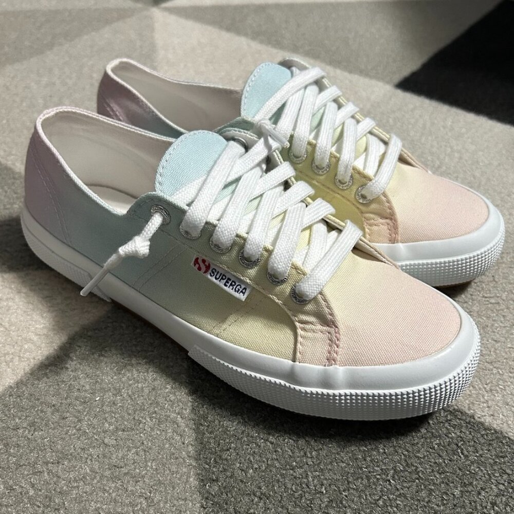 Superga 2750 Gradient Pastel Rainbow Sneakers Men‎ 6.5/Women's 8